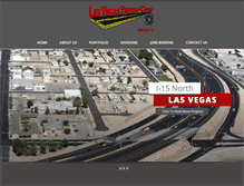 Tablet Screenshot of lasvegaspaving.com